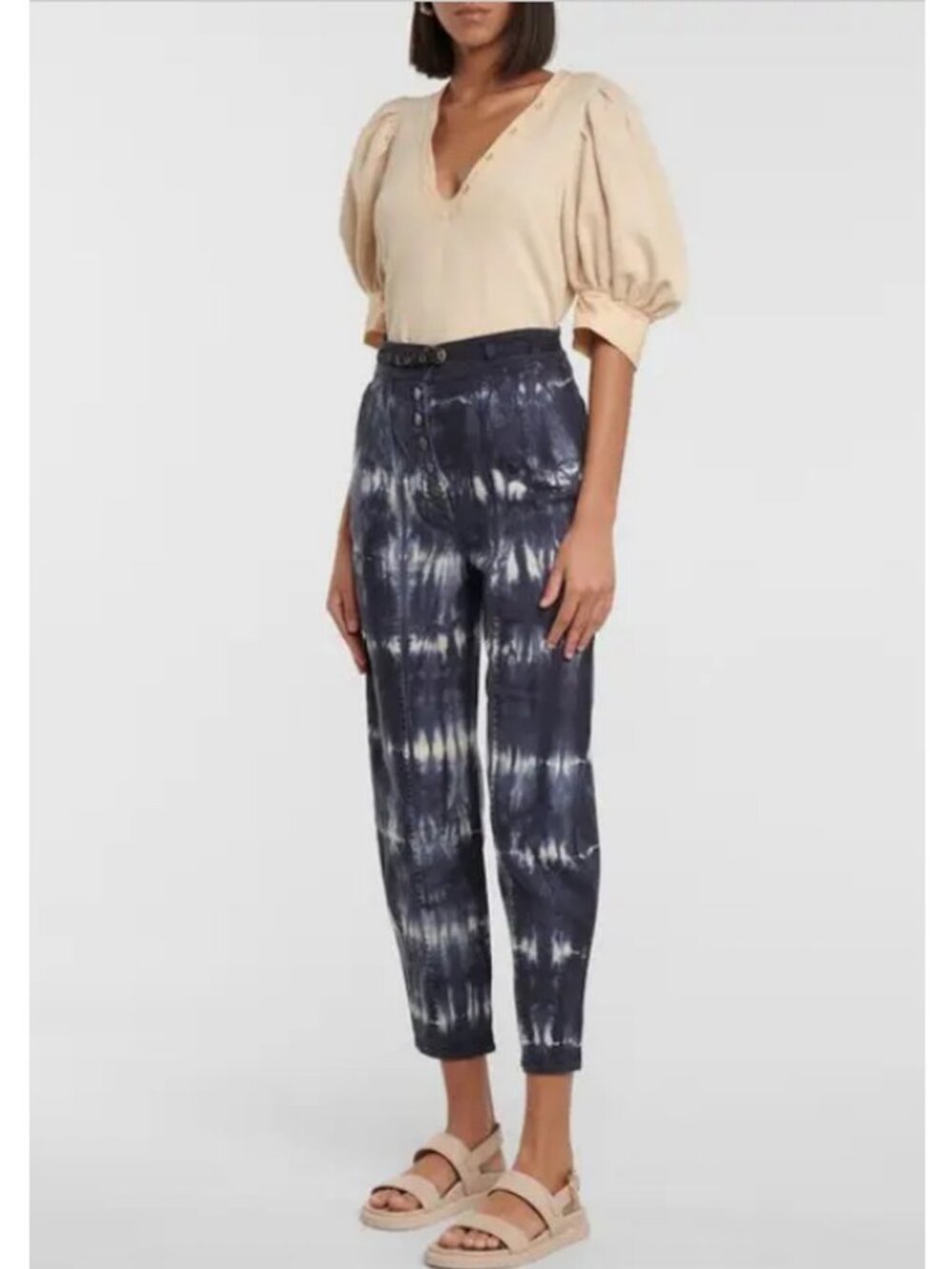 Ulla Johnson Apollo Jeans in Indigo Tie-Dye - Size 6 - NWOT